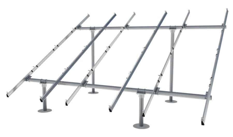 IronRidge Ground Mount Racking for 3" pipe 1