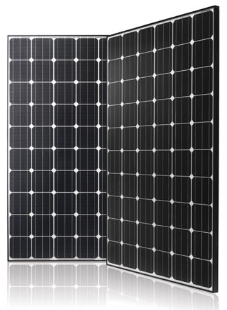 ウニコ　照明　neron LG Solar 280 Neon, Mono, Black Frame - LG280N1C Solar Panel