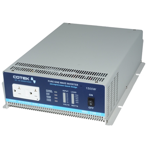 DENRYO DC-ACインバータ S1500-112 COTEK(コーテック) Cotek S1500-112 Inverter - Unbound Solar - Unbound Solar