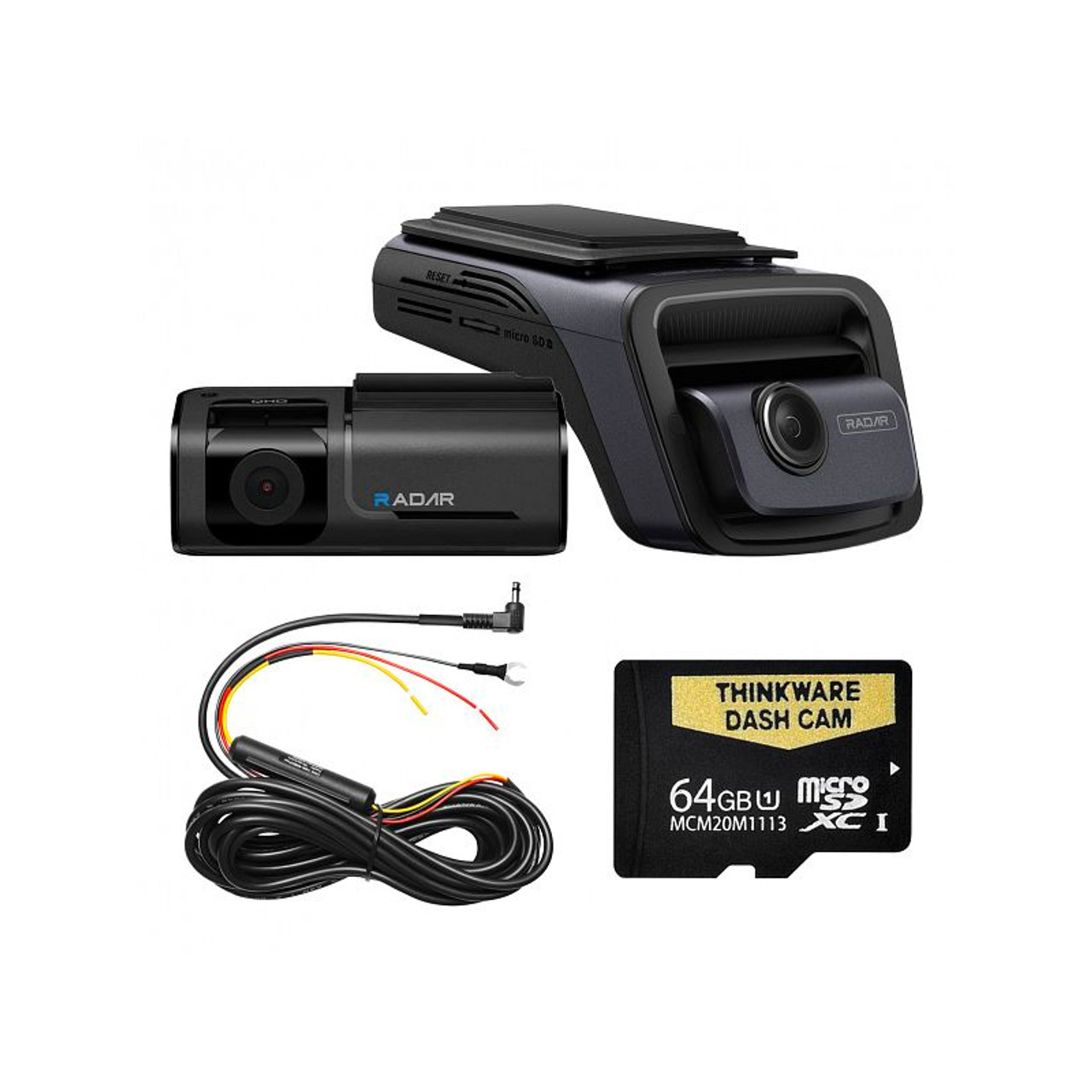 4K WiFi Dash Cam UHD 2160P Front Dash Camera Night Vision Car Camera 64GB  Card