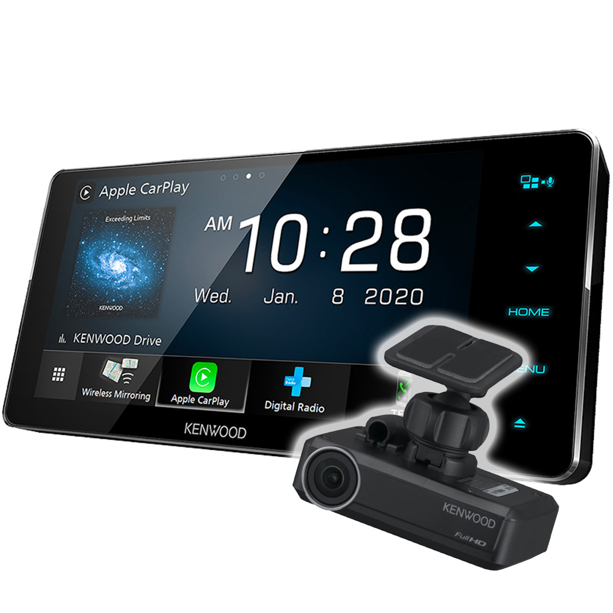 KENWOOD DDX920WDABS AV Receiver with Integrated DRVN520 Dash Camera