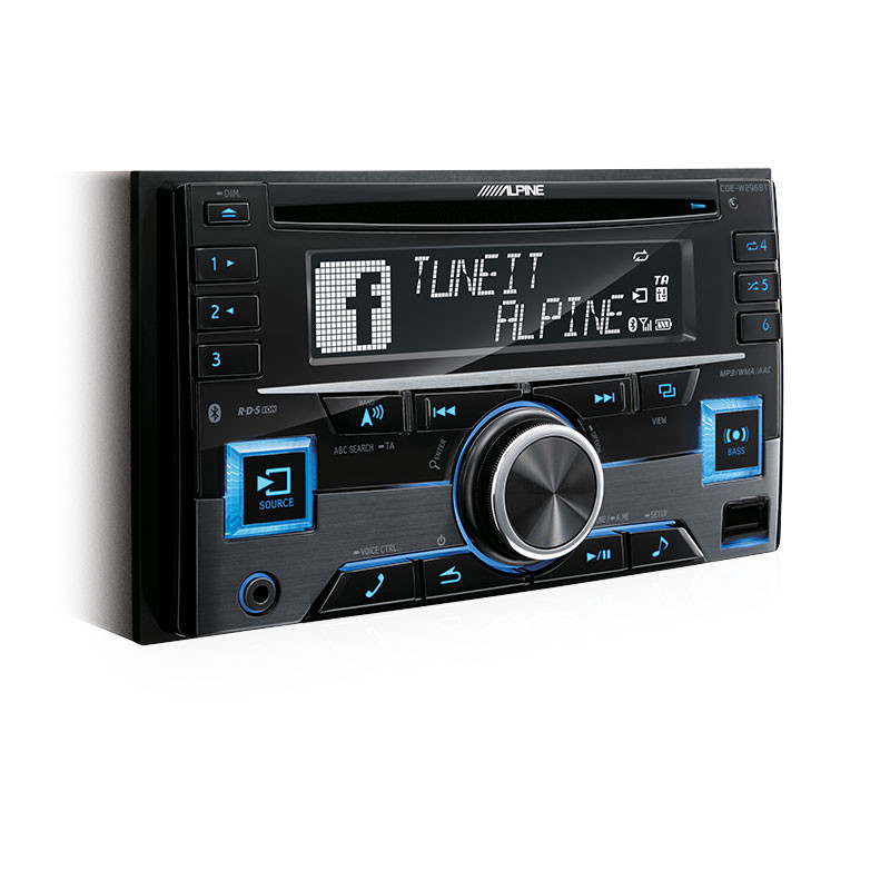 Alpine CDE-W296BT 2-Din receiver with 