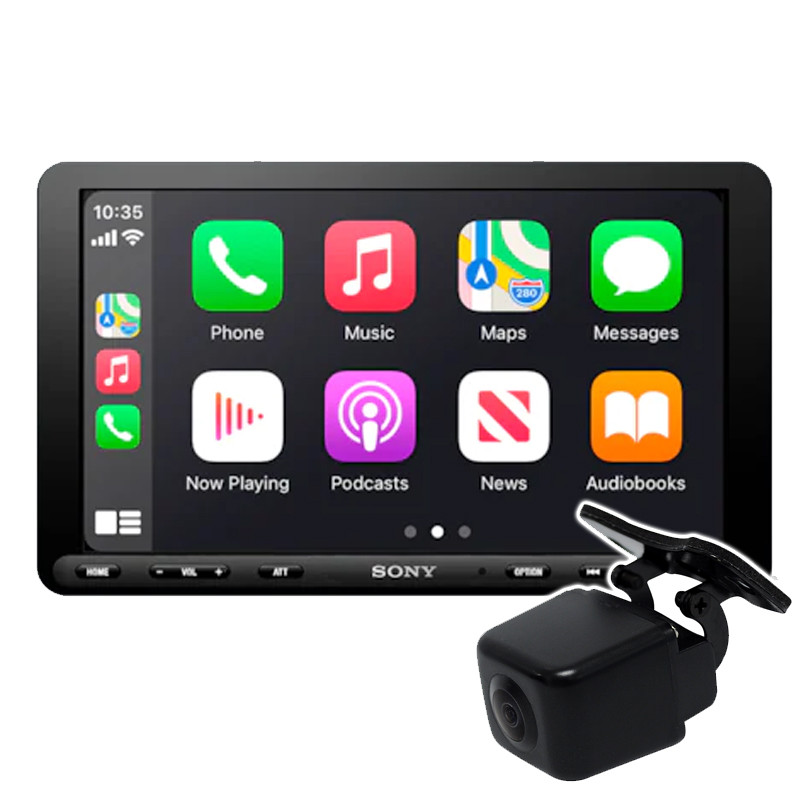 Sony XAVAX1000 + Reverse Camera 6.2 Media Receiver with Apple Carplay