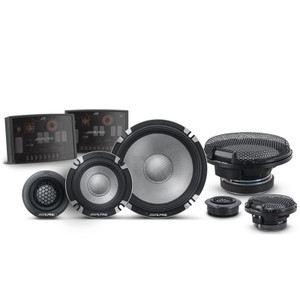 Alpine R2-S653 Type R Series High Res next gen 6-1/2 inch 3 way component Pro edition speakers
