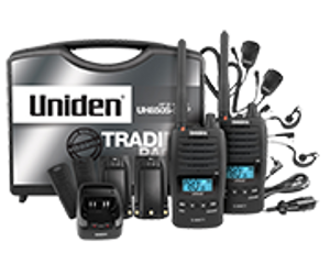 Uniden UH850S-2TP 5 Watt UHF Waterproof CB Handheld - Tradies Pack