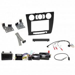 Aerpro FP8228KM  Double Din Black Install Kit for BMW 1 Series (Manual Climate Control)"