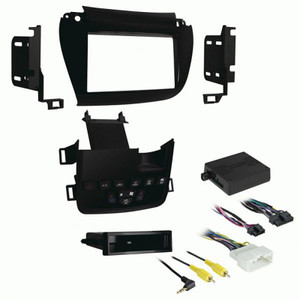 Aerpro FP8533K: Single/Double DIN Matte Black Installation Kit for Dodge & Fiat - Various Models