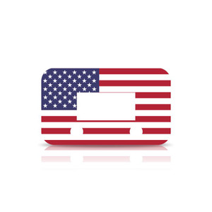 Ultimate9 EVC Faceplate: USA Flag