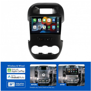 Aerpro AMAFO2 9" Multimedia Receiver with Wireless Apple CarPlay & Android Auto – To Suit Ford Ranger PX (2012–2015)