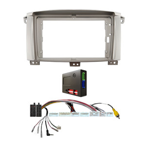 CAC F9TY48K1 9 Inch Fascia Kit Compatible with Toyota Landcruiser 2002-2006 With SWC