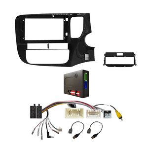CAC F9MT9K4 9 Inch Fascia Kit Compatible with Mitsubishi Outlander 2013-2019 Rockford Fosgate Factory 360 Camera