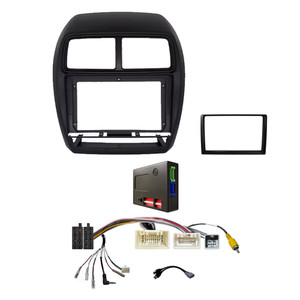 CAC FXMT3K3 9 Inch Fascia Kit Compatible with Mitsubishi ASX 2018- Dash 3 Rockford Fosgate Factory 360 Camera