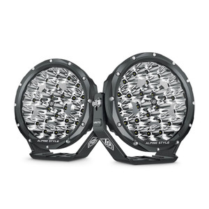 Alpine Style 4x4 7-Inch ExpeditionUltra Hight Output LED Spotlight (Pair with Wiring Harness)