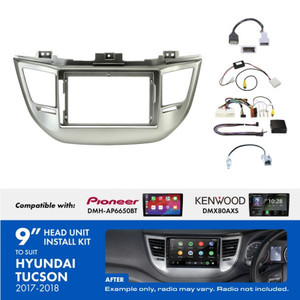Aerpro AKHY12 9 Inch install kit to suit Hyundai Tuscon 2017-2018