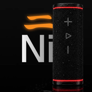 Uniden LOOOP Ni 30W waterproof Bluetooth speaker floating in water