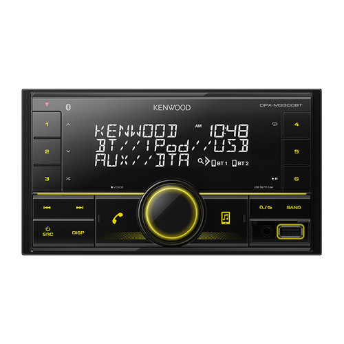 Kenwood DPX-M3300BT Dual Din Sized Digital Media Receiver with