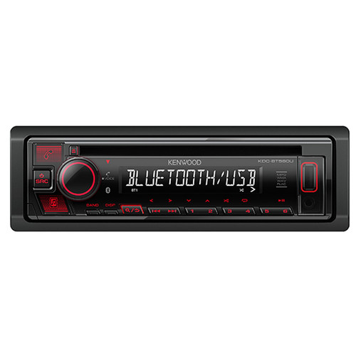 Kenwood KDC-BT560U Multimedia CD receiver with bluetooth and red colour  illumination - www.