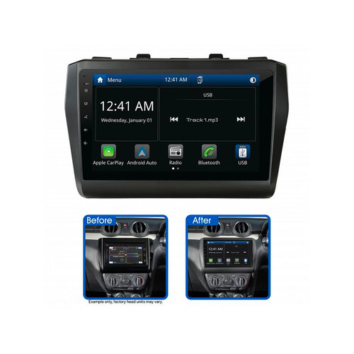 Aerpro AMSZ6 Carplay Android Auto replacement system to suit Suzuki Swift (17-on)
