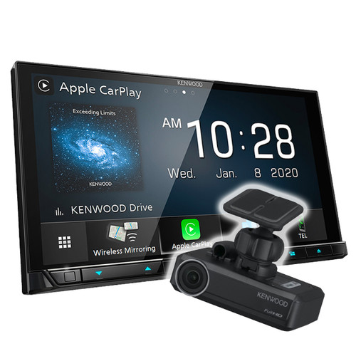 Kenwood DDX9020DABS AV receiver with DRVN520 dash camera bundle