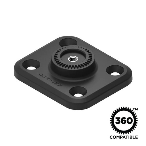 Quad Lock QLP-360-F4H 360 Base - Flat Rectangle 4 Hole