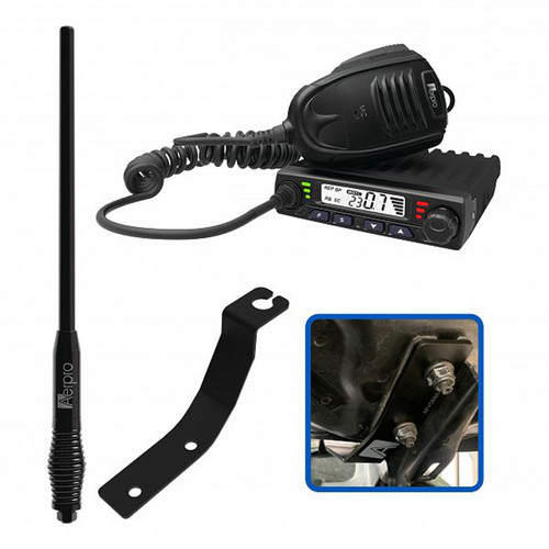 Aerpro APFOCBE1 Compact 5W UHF CB package designed for Ford Ranger 2012-2021 & Everest 2015-2022