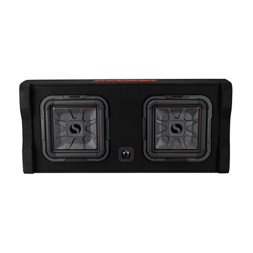 Kicker 49DL7TDF122 Dual 12" L7T Down-Firing 2-Ohm Loaded Enclosure