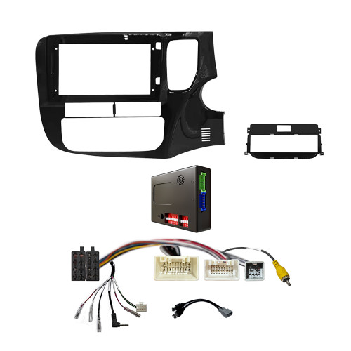 CAC F9MT9K6 9 Inch Fascia Kit Compatible with Mitsubishi Outlander 2019-2021 Rockford Fosgate Factory 360 Camera