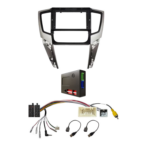 CAC F9MT28K1 9 Inch Fascia Kit Compatible with Mitsubishi Triton 2019-2023 Dash 1 Auto A/C Standard