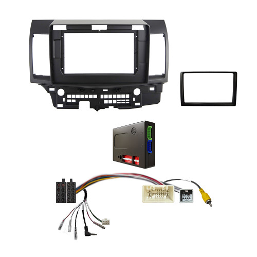 CAC FXMT6K2 9 Inch Fascia Kit Compatible with Mitsubishi Lancer 2007-2013 Dash 2