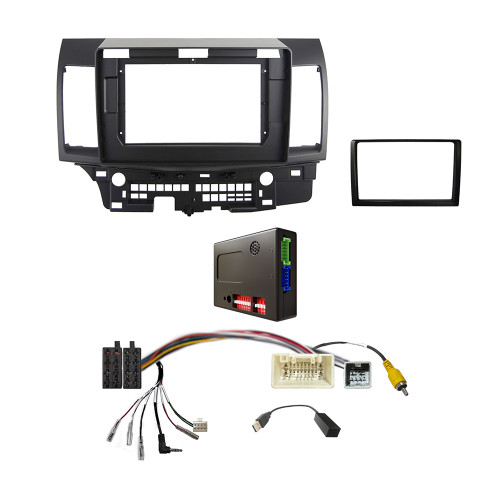 CAC FXMT6K6 9 Inch Fascia Kit Compatible with Mitsubishi Lancer 2013-2017 Dash 2