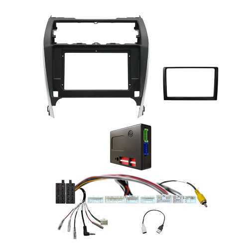 CAC FXTY8K2 9 Inch Fascia Kit Compatible with Toyota Camry 2012-2017 Dash 3 Factory JBL Amplified 360 Camera