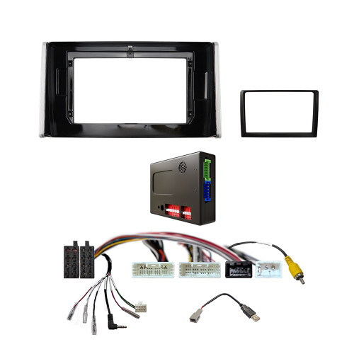 CAC FXTY67K2 9 Inch Fascia Kit Compatible with Toyota Rav 4 2019- Dash 3 Factory JBL Amplified 360 Camera