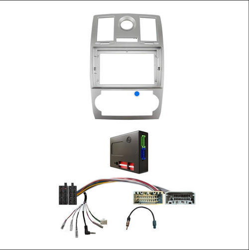 CAC F9CRS2K1 9 Inch Fascia Kit Compatible with Chrysler 300C 2005-2011 Dash 1 2