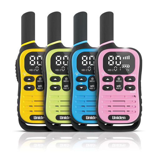 Uniden UH45-4 MAX 0.5 W 80CH UHF CB Hand Held, 4 colours included Green,Pink,Blue,Yellow