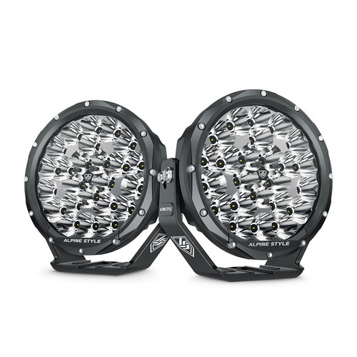 Alpine Style 4x4 7-Inch ExpeditionUltra Hight Output LED Spotlight (Pair with Wiring Harness)