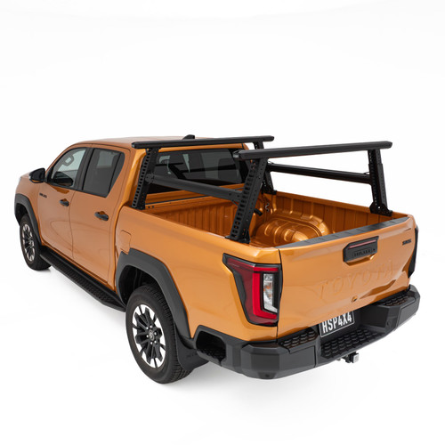 HSP Load Rack Pro Ladder Rack suits Toyota Hilux 2026+ SR Fits Dual Cab Tub - Full set (Front & Rear Legs + Joiner Bar)