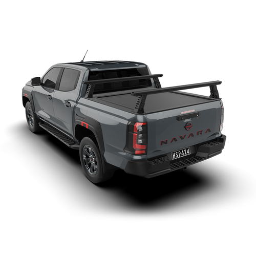 HSP Load Rack JNR Tub Rack suits Nissan Navara D27 2026+ Fits Dual Cab Roll R Cover - Full set (Front & Rear Legs)