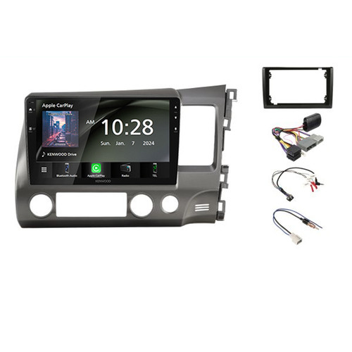 Kenwood 9 Inch Apple Carplay & Android Compatible with Honda Civic 2006-2011 SWC