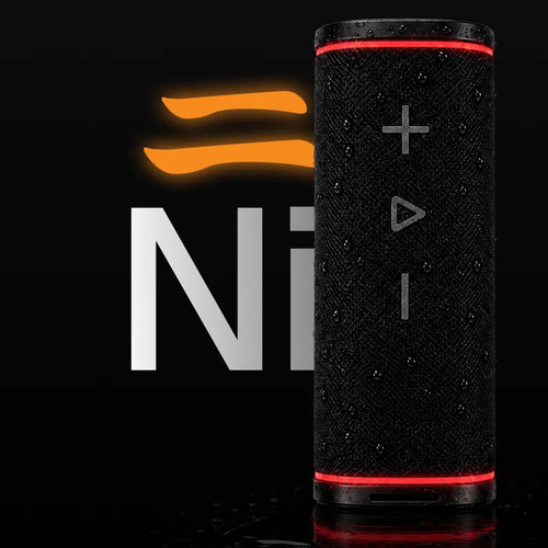 Uniden LOOOP Ni 30W waterproof Bluetooth speaker floating in water