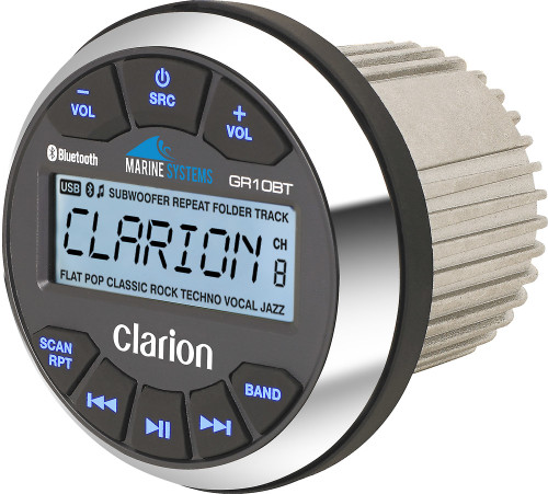 Clarion GR10BT Marine  Media Receiver with Bluetooth