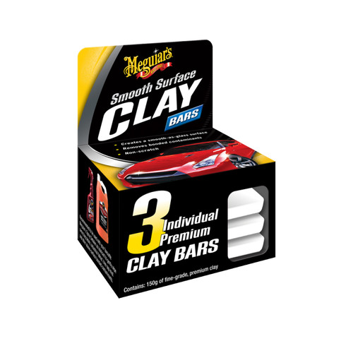 Meguiars Smooth Surface Clay Bars - 3 Pack G1117