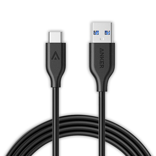 Anker A8163T11 USB A-C Cable - Powerline 3FT - BLK