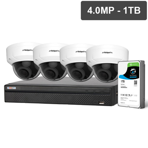 Watchguard NVRKIT-C441M Compact Series 4 Camera 4.0MP IP Surveillance Kit (Motorised, 1TB)