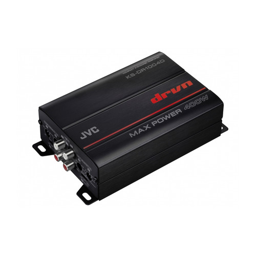 JVC KS-DR1004D 4-Channel Compact Amplifier for Compact Car, Marine, UTV and Motorcycle