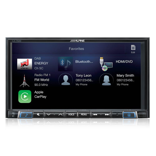*EX DEMO* NO BOX* Alpine iLX-702D 7-Inch In-Dash Receiver with DAB+, Apple CarPlay & Android Auto