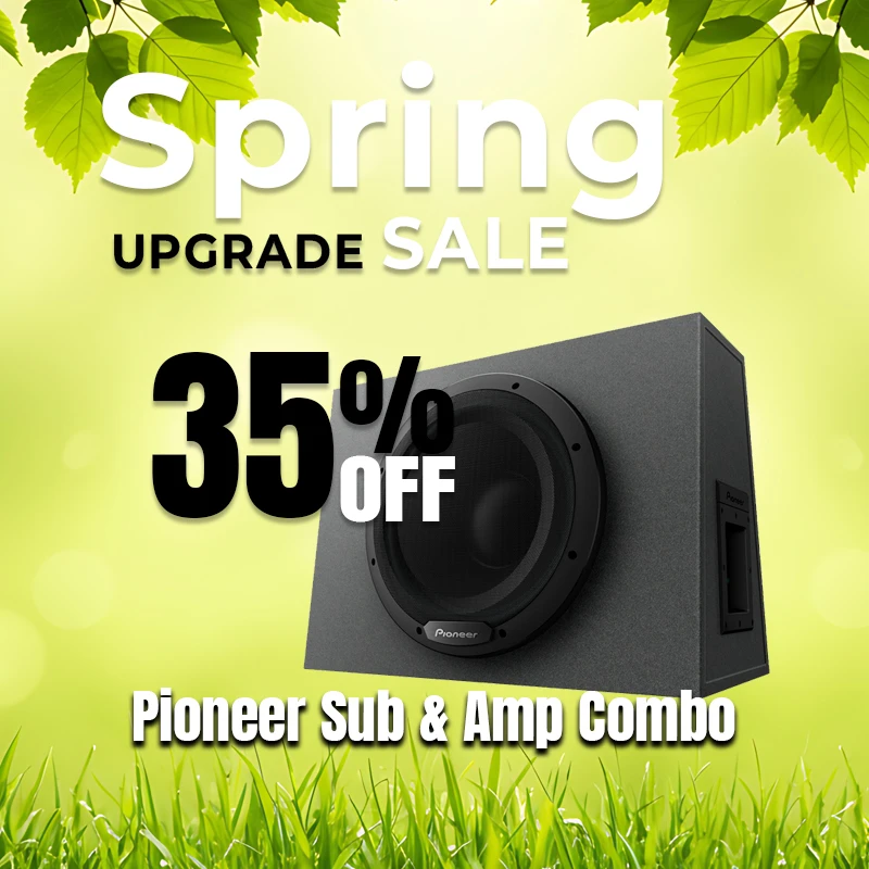 Pioneer subwoofer and amplifier combo 35 percent off at Strathfield Car Radios