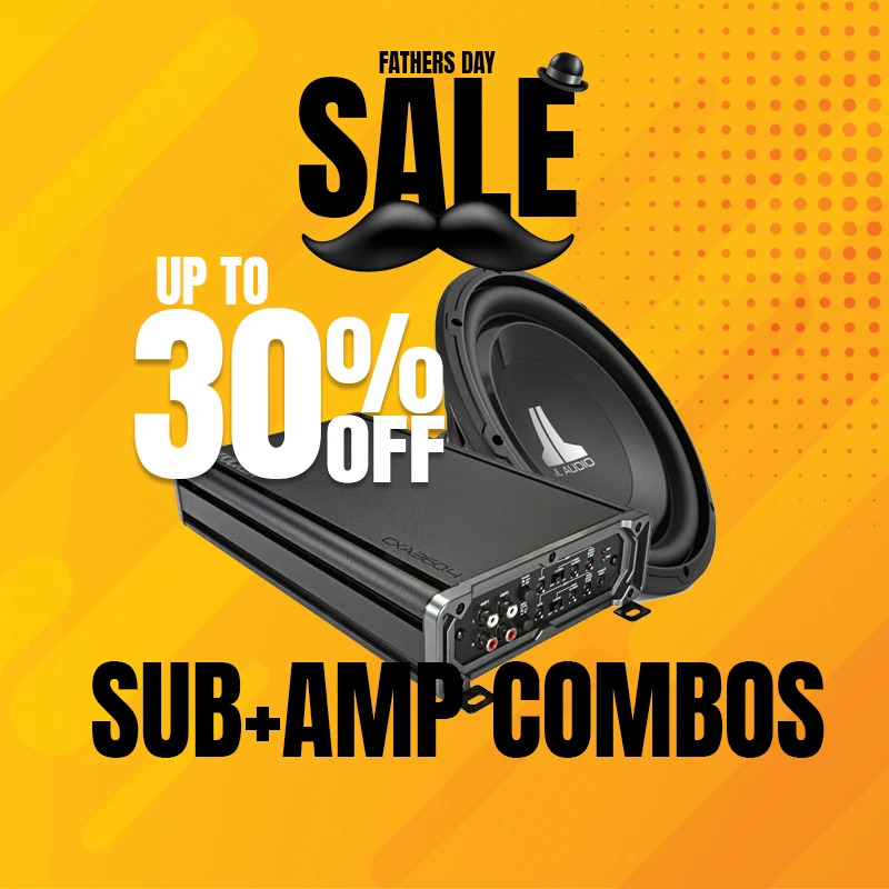 Father's Day car subwoofer and amplifier combos up to 30% off
