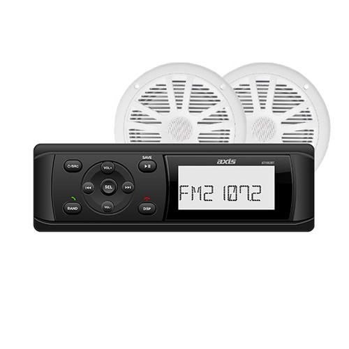 AxisAT1912KIT Marine 12V Receiver + Speaker Pack www