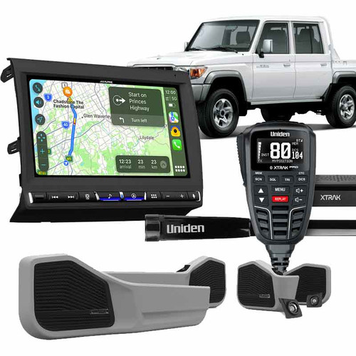 Speaker and Radio upgrade with UHF for 70 Series Land Cruiser