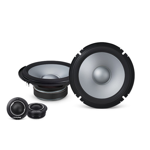 Alpine S2S65C SSeries 61/2 Inch 2Way HiRes Audio Component Speaker